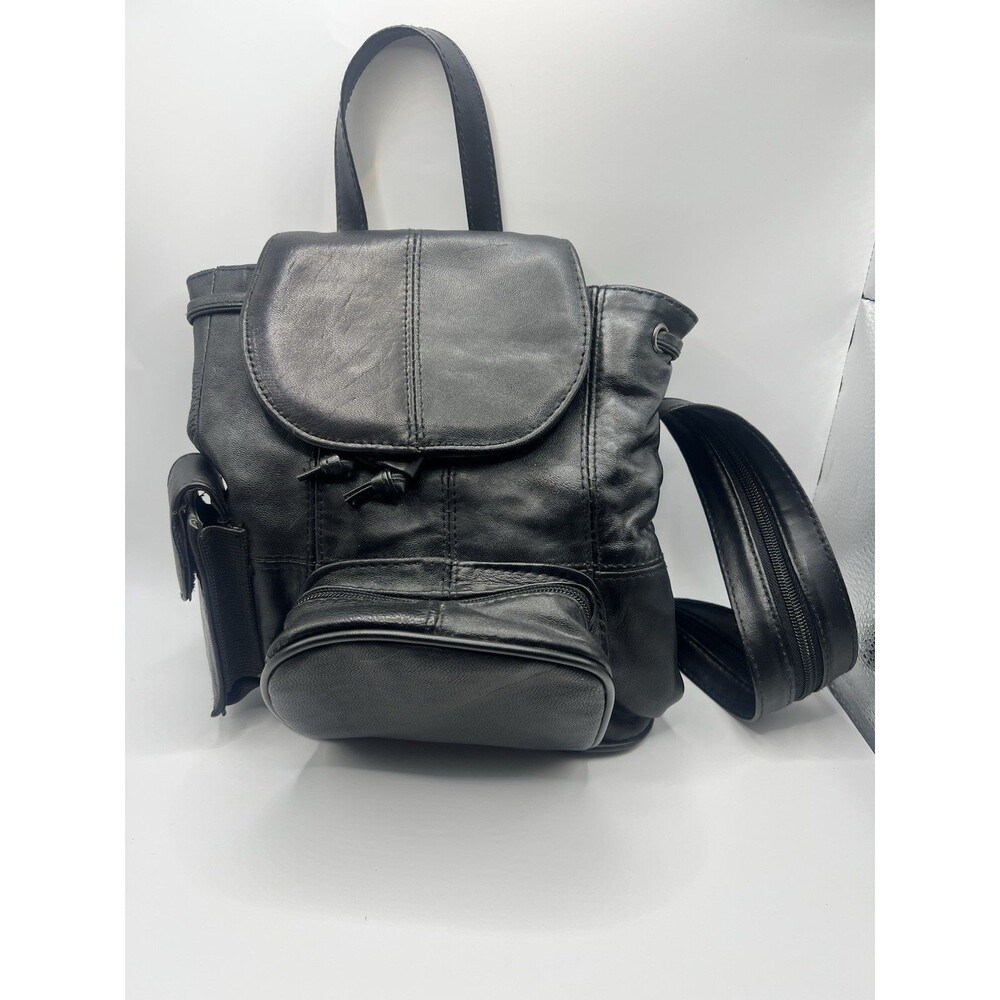 Leather Cross Body/Backpack Shoulder Bag with Strap That Coverts To Backpack